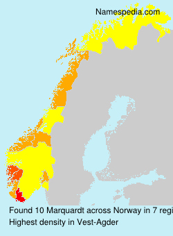 Surname Marquardt in Norway