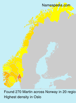 Surname Martin in Norway