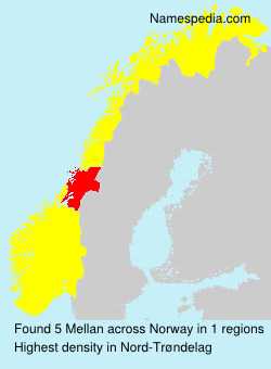 Surname Mellan in Norway