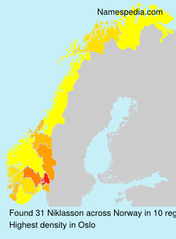 Surname Niklasson in Norway