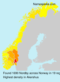 Surname Nordby in Norway