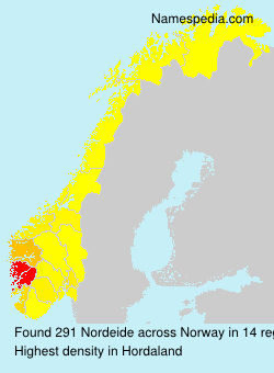 Surname Nordeide in Norway