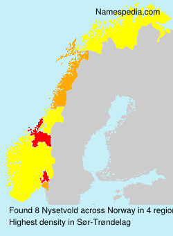 Surname Nysetvold in Norway