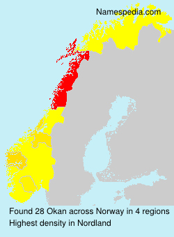 Surname Okan in Norway