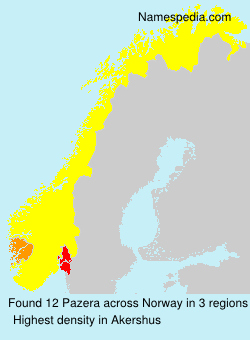 Surname Pazera in Norway