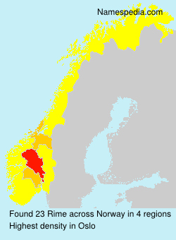 Surname Rime in Norway
