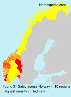 Surname Sabic in Norway