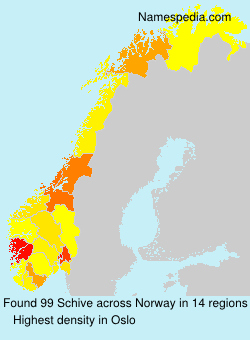 Surname Schive in Norway
