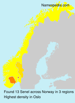 Surname Senel in Norway