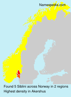 Surname Siblini in Norway Surname Siblini in Norway