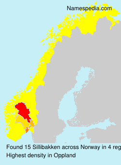 Surname Sillibakken in Norway