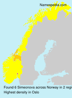 Surname Simeonova in Norway