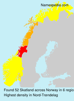Surname Skatland in Norway