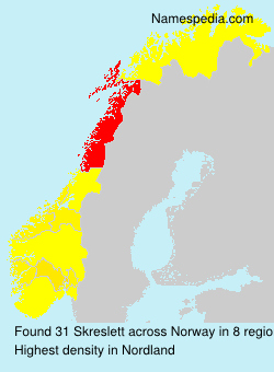 Surname Skreslett in Norway