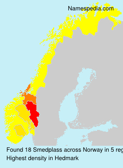 Surname Smedplass in Norway