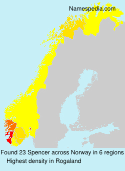 Surname Spencer in Norway