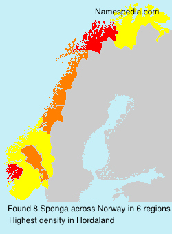 Surname Sponga in Norway