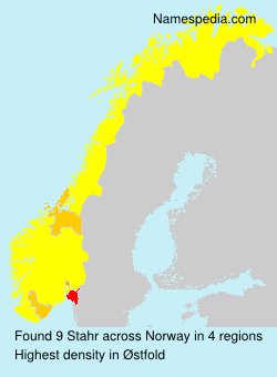 Surname Stahr in Norway