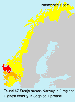 Surname Stedje in Norway