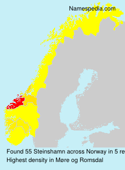 Surname Steinshamn in Norway