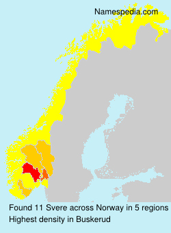 Surname Svere in Norway