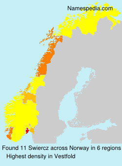 Surname Swiercz in Norway