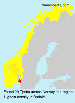 Surname Tjerbo in Norway