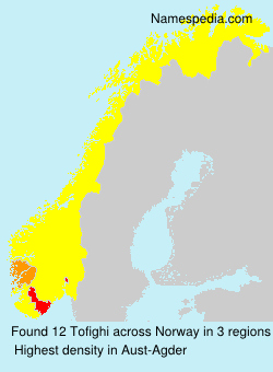 Surname Tofighi in Norway