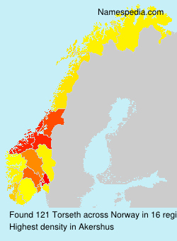 Surname Torseth in Norway