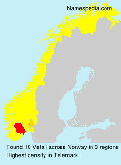 Surname Vefall in Norway Surname Vefall in Norway