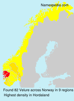 Surname Velure in Norway