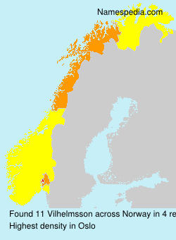 Surname Vilhelmsson in Norway