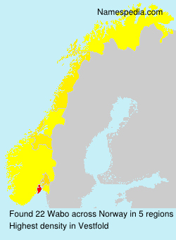 Surname Wabo in Norway