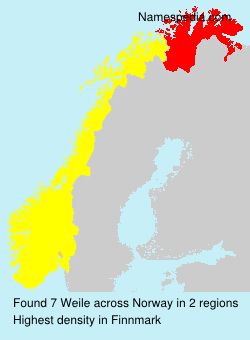 Surname Weile in Norway