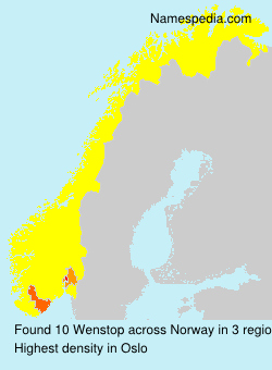 Surname Wenstop in Norway