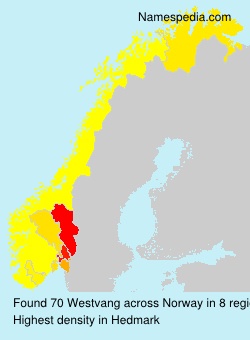 Surname Westvang in Norway