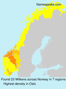 Surname Wilkens in Norway