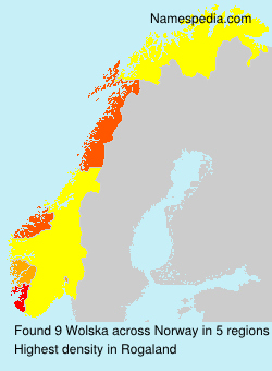 Surname Wolska in Norway