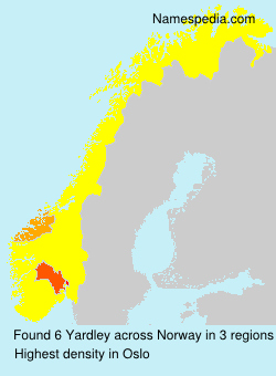 Surname Yardley in Norway