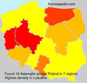 Surname Adamajtis in Poland