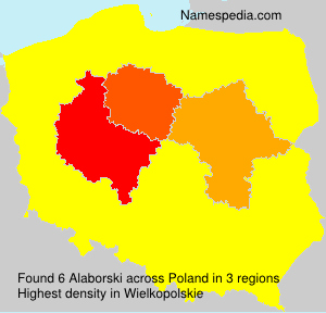 Surname Alaborski in Poland