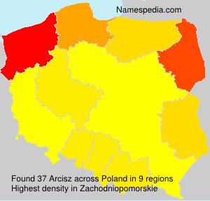 Surname Arcisz in Poland