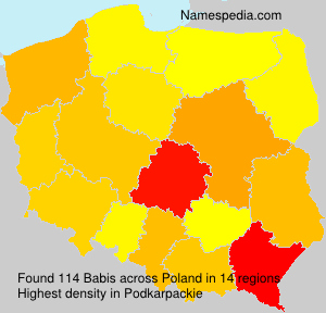 Surname Babis in Poland