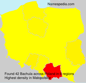 Surname Bachula in Poland