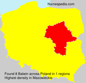Surname Balwin in Poland
