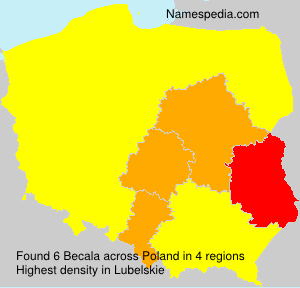 Surname Becala in Poland