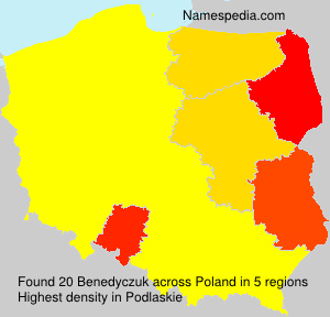 Surname Benedyczuk in Poland