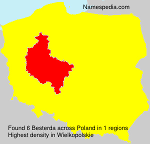 Surname Besterda in Poland