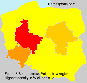 Surname Bestra in Poland Surname Bestra in Poland