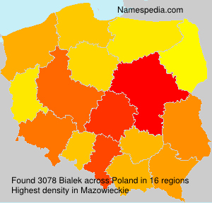 Surname Bialek in Poland